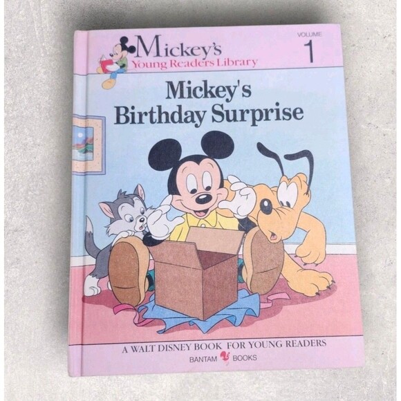 Vintage Disney Reader Lot of 3 Books Mickey, Pooh & Goofy 1980s-90s Bantam HC - Picture 8 of 10